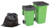Biodegradable Garbage Bags HDPE Black Star Seal Roll Packed Plastic Garbage Bag 
