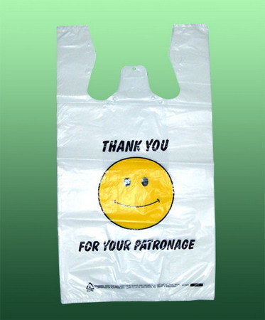 HDPE Printed Plastic T-Shirt Bag