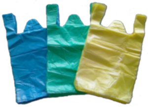 HDPE Plain Plastic T-Shirt Bag