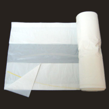 HDPE White C Fold Plastic Trash Bag